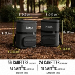 Rucsac racitor Ninja FrostVault Go 23L pentru 36 doze, gri - Img 7