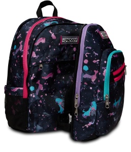 Rucsac scolar Seven Advanced Detach - Fluo String Girl - Violet - Compartiment dublu - Buzunar pentru sticla de apa, 2 rucsacuri in 1 cu compartiment frontal detasabil, ALTELE, 31 x 43 x 22 cm, Scoala - Img 9