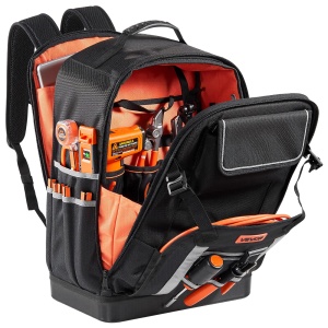 Rucsac VEVOR ZL-GJD-0311 pentru scule 56 buzunare baza PVC material rezistent 1680D