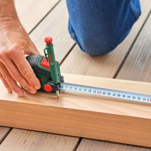 Ruleta de masura Bosch 5m cu cleste creion si marker adanc, Auto-Lock - Img 2