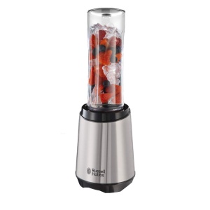 Russell Hobbs Blender - Stand Mixer & Smoothie Maker to go [motor de putere de 23.500 rpm] incl. 2x ulcior de blender 600ml (fara BPA, masina de spalat vase si rezistent la rupere incl. capac) Tocator, otel inoxidabil, 23470-56 - Img 6