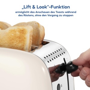 Russell Hobbs Toaster Colours Plus 26930-56 Jasmine 6 trepte rumenire functii multiple - Img 3