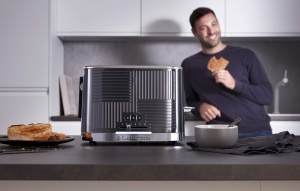 Russell Hobbs Toaster Geo Steel 25250-56 Gri 1640W Functie Lift and Look - Img 9
