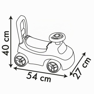 Rutscher pentru copii Smoby Minnie Maus, design ergonomic, cu suport spate si stocare - Img 6