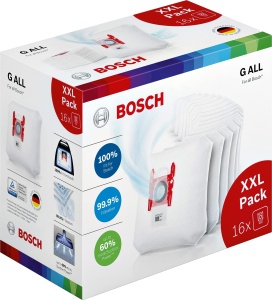 Sac aspirator Bosch BBZ16GALL, filtrare 99.9, durata extinsa, set 16 buc