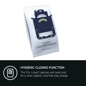 Sac de aspirator AEG GR201S s-bag Classic Long Performance, 4 bucati, putere de aspirare mare, alb - Img 2