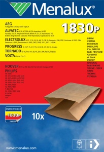 Sac de aspirator Menalux 9001962308, 10 bucati, filtrare peste 95