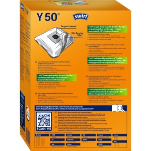 Sac de aspirator Swirl Y 05 EcoPor, 4 bucati, filtrare 99,9, material reciclat - Img 2