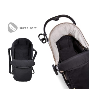 Sac de dormit si geanta transport hauck 2in1, pentru copii de la nastere pana la 9 luni, negru - Img 3