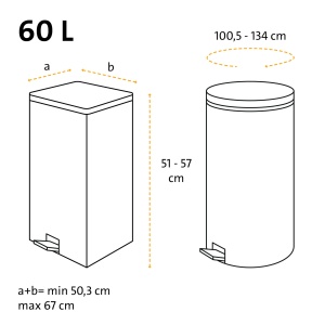 Sac de gunoi Swirl 60L, 100 plastic reciclat, rezistent si etans, 4 pachete x 10 bucati - Img 4