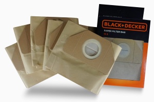 Sac filtru de hartie BLACKDECKER BXVC15PE set 5 bucati capacitate 15L