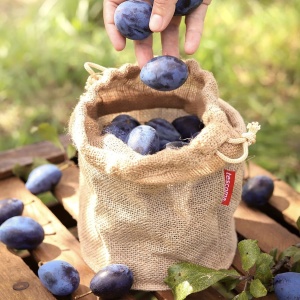 Sac pentru legume Tescoma 4FOOD 2,5 l, din jute, cu snur - Img 3