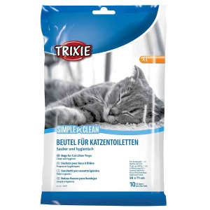 Sac pentru litiera TRIXIE SimplenClean XL, 10 bucati, rezistent si igienic
