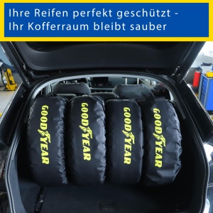 Sac pentru transport si depozitare anvelope Goodyear, 4 bucati, 600D, negru - Img 7