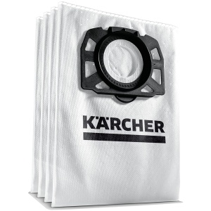 Saci de filtrare netesute originale Karcher KFI 487: 4 bucati, 2 straturi, extrem de rezistente la rupere si robuste, se potrivesc perfect pentru aspiratoarele umede/uscate Karcher - Img 1