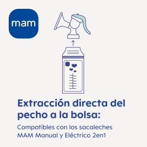 Sacosa pentru stocarea laptelui matern MAM, 180 ml, 25 bucati - Img 4