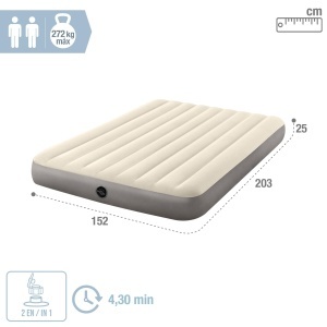 Saltea pe aer Intex Single High 152x203 cm, 2 persoane, 272 kg - Img 5