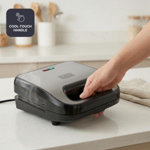 Sandwich Maker BlackDecker BXSA754E, 750W, 3-in-1, Placi Detasabile - Img 7