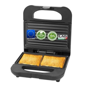 Sandwich Maker Emerio ST-130038, 700W, fabricat in Europa, antiaderent