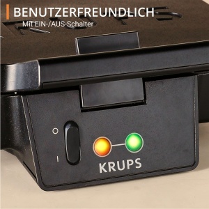 Sandwich Maker Krups pentru paine prajita perfect pregatita in forma triunghiulara placi cu acoperire antiaderenta curatare usoara fara ardere lumina  - Img 7
