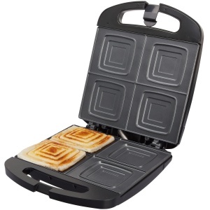 Sandwich Toaster Jata SW546 pentru 4 Sandwich-uri, Antiaderent, Compact