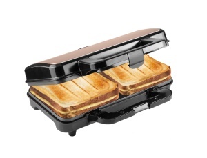 Sandwichmaker Bestron ASM92XLCO Negru-Cupru 900W Antiaderent