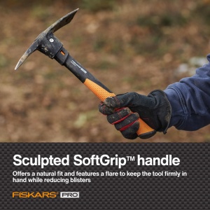 Sapa Fiskars Pro IsoCore 0,7 kg, cu sistem de control al socurilor, portocalieneagra - Img 3