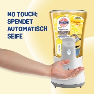 Sapun lichid pentru copii Sagrotan, refill 5 x 250 ml, parfum lamaie, Minions - Img 4