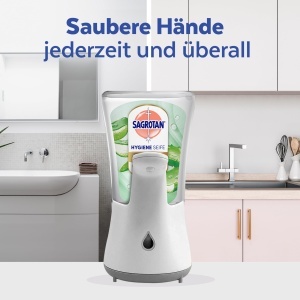 Sapun lichid Sagrotan Aloe Vera, 5 x 250 ml, pentru dozator automat - Img 5