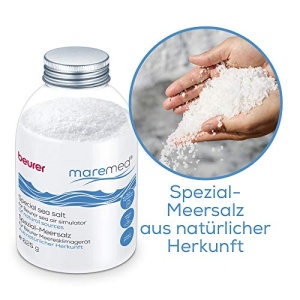 Sare de mare speciala Beurer 1250 g pentru utilizare cu aparatul de aer conditionat marin MK 500, peste 65 de oligoelemente, inclusiv cana de masurare pentru o mai buna dozare - Img 2