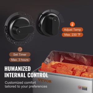 Sauna electrica VEVOR SCA-80BS, 8 kW, 400 V, pentru spatii de 8-12 m - Img 4