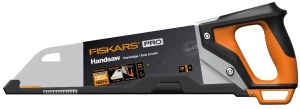 Saw Handsaw Fiskars Pro, 38 cm, negruorange, pentru lemn si PVC - Img 4