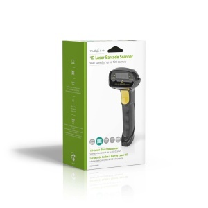 Scanner de coduri de bare Nedis cu laser, cablat, 1D, USB - Img 6