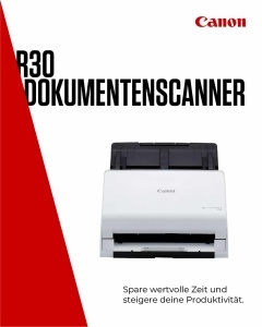 Scanner documente Canon imageFORMULA R30, Duplex, 60 coli, OCR, USB - Img 2