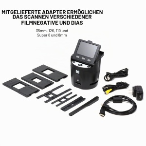 Scanner film digital KODAK RODFS35, 14MP, display 3.5 inch, negru - Img 7