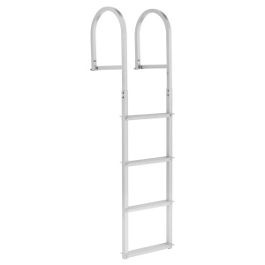 Scara de acces VEVOR ZT-C04, 4 trepte, 227 kg, aluminiu, argintie
