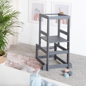 Scara pentru copii Lernturm Roba - Stabilitate, 80 kg, Culoare Anthrazit - Img 2