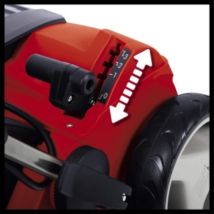 Scarificator-aerator electric Einhell GE-SA 1435 (1400W, latime de lucru de 35 cm, adancime de lucru de pana la 3-9 mm, inaltime reglabila 1400W) ghidon, geanta de colectare 28L, incl. rola ventilator) - Img 8