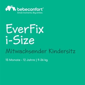 Scaun auto Bebeconfort EverFix i-Size, 15 luni - 12 ani, 9-36 kg, Negru - Img 2
