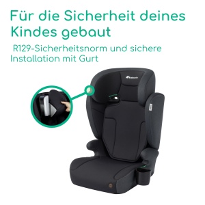 Scaun auto Bebeconfort Ride 2-in-1 i-Safe, 3-12 ani, 100-150 cm, negru - Img 3