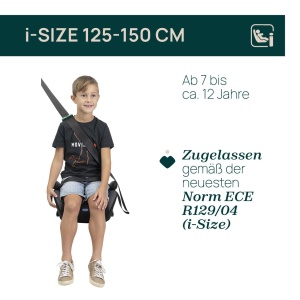 Scaun auto Chicco Quasar Fix i-Size, 7-12 ani, 126-150 cm, negru - Img 2
