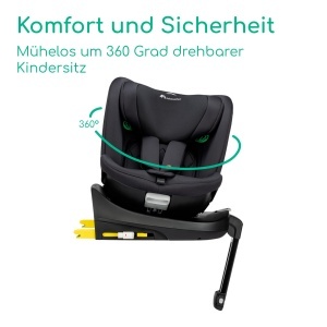 Scaun auto copii Bebeconfort RevolveFix Plus 360 i-Size, rotire 360, 0-12 ani, negru - Img 5