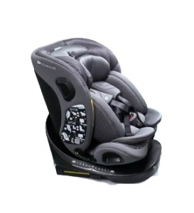Scaun auto copii Kinderkraft I-360 2 PRO 0-36 kg Rotatie 360 Isofix Gri - Img 4