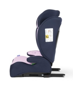 Scaun auto Disney Frozen cu atasament ISOFIX pentru siguranta fetelor de la 100 la 150 cm inaltime cu grafica cu Printesa Elsa, Anna si dragutul Olaf pe violet - Img 4