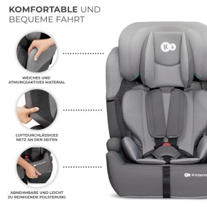 Scaun auto Kinderkraft COMFORT UP i-Size, 76-150 cm, Gri - Img 8