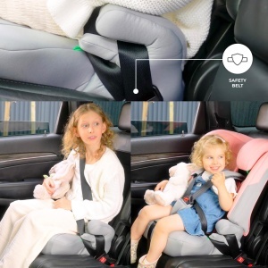 Scaun auto Kinderkraft I-COMFY, 76-150 cm, Reglabil, Negru - Img 7