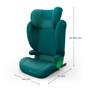 Scaun Auto Kinderkraft JUNIOR FIX2 PRO, 15-36kg, I-SIZE, Verde, cu Isofix - Img 8