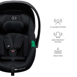 Scaun Auto Kinderkraft MINK PRO, 0-15 luni, 40-87 cm, Negru - Img 4