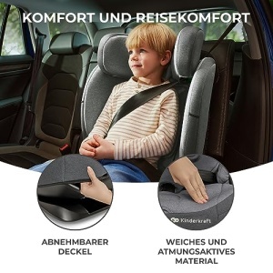 Scaun auto Kinderkraft ONETO3 i-Size 76-150 cm, 9-36 kg, Negru - Img 11