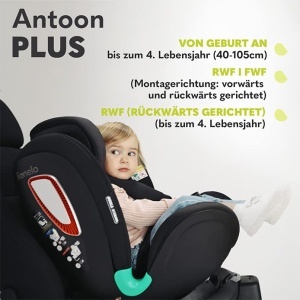 Scaun auto Lionelo Antoon Plus Isofix 360deg 0-18 kg - Img 6